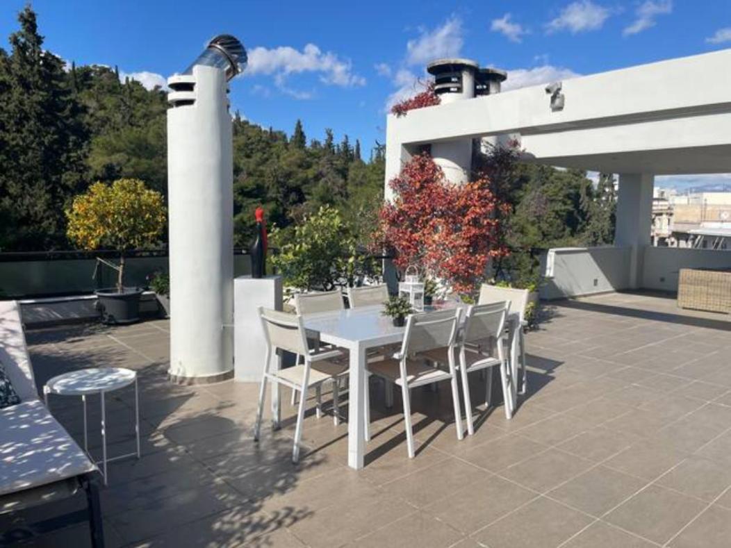 Athens Lycabettus Hill Penthouse, Private Roof Garden & Pool Apartman Kültér fotó