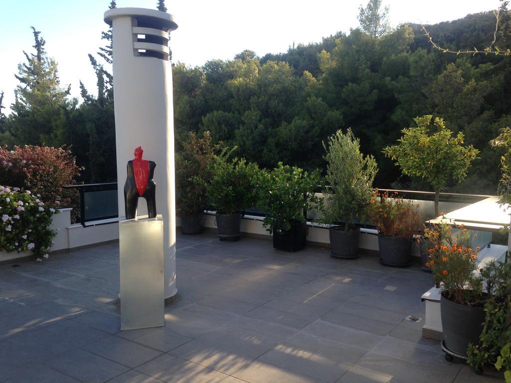 Athens Lycabettus Hill Penthouse, Private Roof Garden & Pool Apartman Kültér fotó