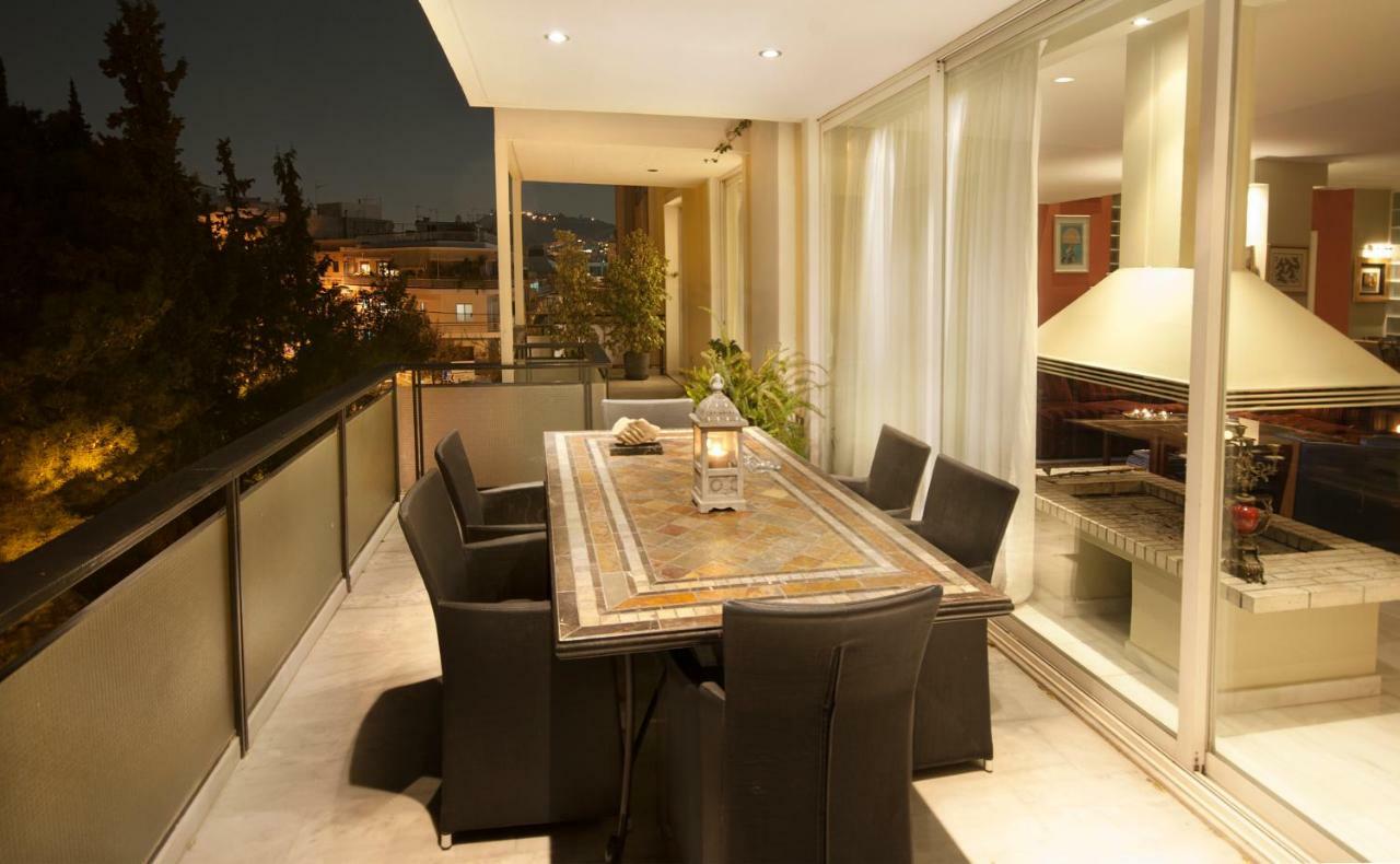 Athens Lycabettus Hill Penthouse, Private Roof Garden & Pool Apartman Kültér fotó